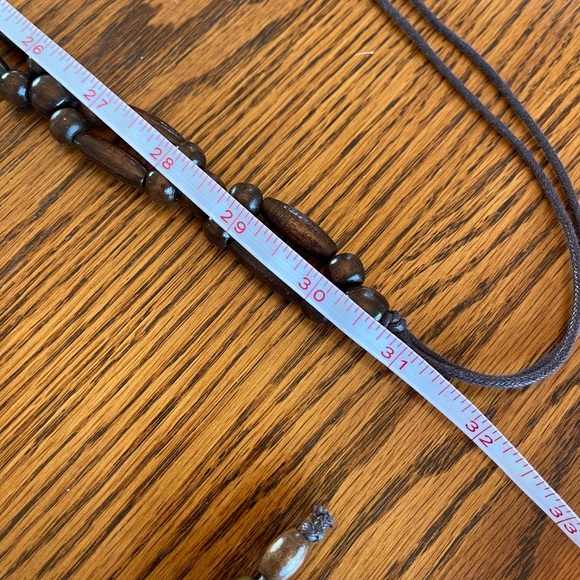 Boho Women’s wooden beaded waist  statement belt - Picture 3 of 3